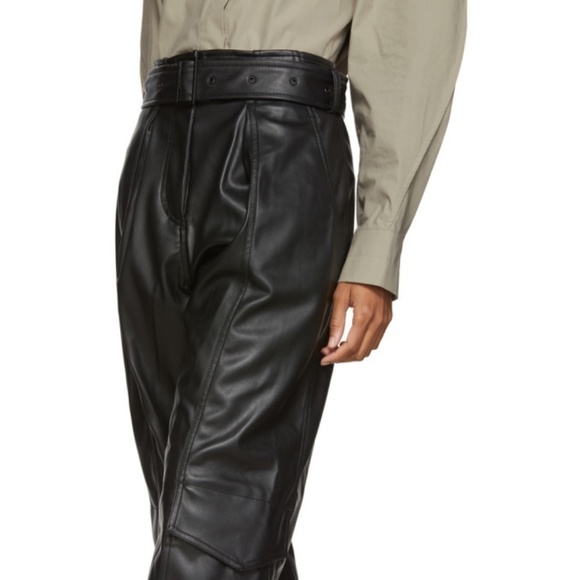 Low Classic Faux Leather Cargo Pants Size Small - Picture 4 of 12
